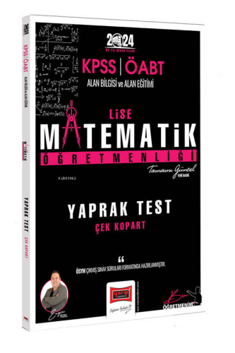 Yargı Yayınları 2024 ÖABT Lise Matematik Öğretmenliği Yaprak Test