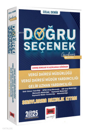 Yargı Yayınları 2025 Doğru Seçenek Vergi Dairesi Müdürlüğü Sınavlarına Hazırlık Kitabı