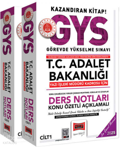 Yargı Yayınları 2025 GYS T.C Adalet Bakanlığı Yazı İşleri Müdürü Kadro