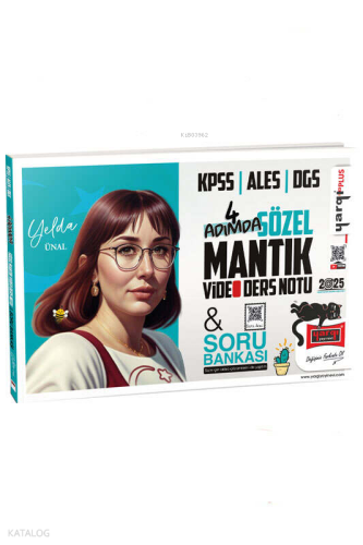 Yargı Yayınları 2025 KPSS ALES DGS 4 Adımda Sözel Mantık Video Ders Notu & Soru Bankası