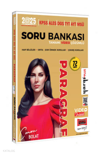 Yargı Yayınları 2025 KPSS ALES DGS TYT AYT MSÜ Tamamı Video Çözümlü Paragraf Soru Bankası