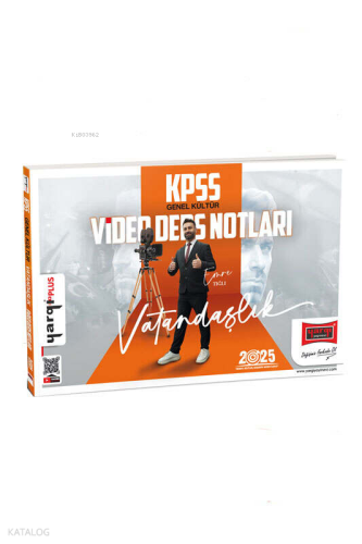 Yargı Yayınları 2025 KPSS Genel Kültür Vatandaşlık Video Ders Notları