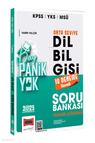 Yargı Yayınları 2025 KPSS YKS MSÜ Tamamı Çözümlü Panik Yok Orta Seviye Dil Bilgisi Soru Bankası (10 Deneme İlaveli)