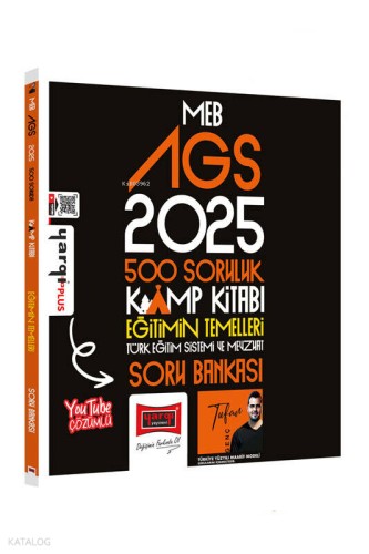 Yargı Yayınları 2025 MEB-AGS 500 Soruluk Kamp Kitabı Eğitimin Temeller