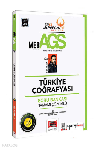 Yargı Yayınları 2025 MEB-AGS Anka Serisi Türkiye Coğrafyası Tamamı Çözümlü Soru Bankası