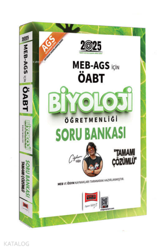 Yargı Yayınları 2025 MEB-AGS ÖABT Biyoloji Öğretmenliği Soru Bankası