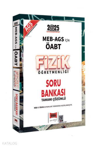 Yargı Yayınları 2025 MEB-AGS ÖABT Fizik Öğretmenliği Soru Bankası