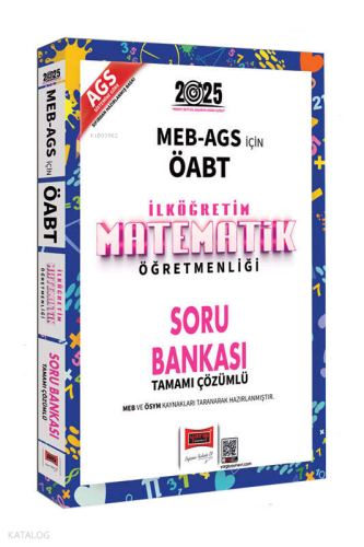Yargı Yayınları 2025 MEB AGS ÖABT İlköğretim Matematik Öğretmenliği Tamamı Çözümlü Soru Bankası