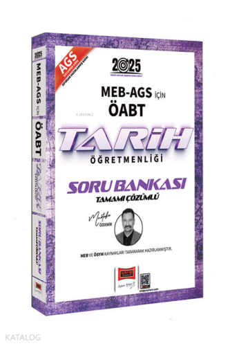 Yargı Yayınları 2025 MEB-AGS ÖABT Tarih Öğretmenliği Soru Bankası