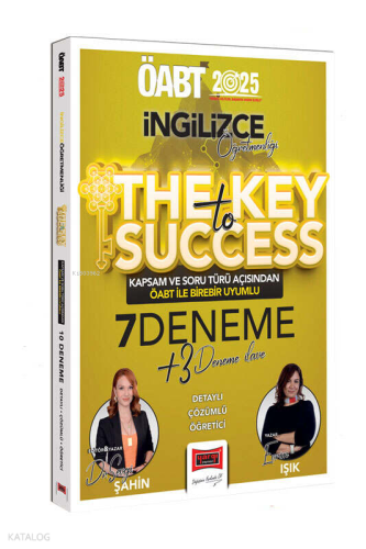 Yargı Yayınları 2025 ÖABT İngilizce Öğretmenliği The Key Success Detaylı Çözümlü 7 Deneme