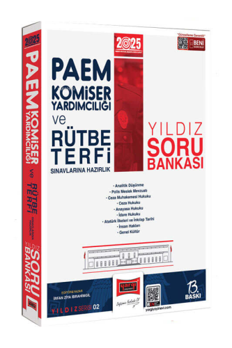 Yargı Yayınları 2025 PAEM Komiser Yardımcılığı ve Rütbe Terfi Sınavlarına Hazırlık Yıldız Soru Bankası