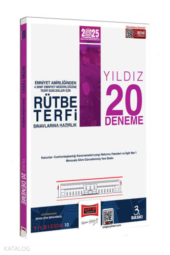 Yargı Yayınları 2025 Rütbe Terfi Sınavlarına Hazırlık Yıldız 20 Deneme