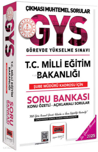 Yargı Yayınları 2025 T.C. Milli Eğitim Bakanlığı Şube Müdürü Kadrosu İ