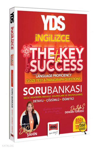Yargı Yayınları 2025 YDS İngilizce The Key To Success Language Proficiency Cloze Test & Paragraph Questions Soru Bankası
