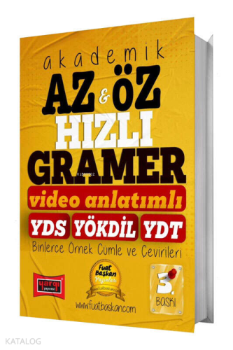 Yargı Yayınları 2025 YDS YÖKDİL YDT Akademik Az & Öz Hızlı Gramer (Video Anlatımlı)