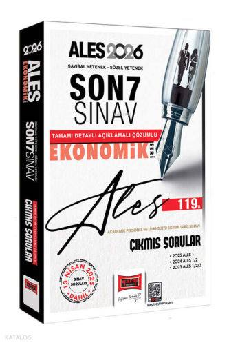 Yargı Yayınları 2026 ALES Ekonomik Seri Son 7 Sınav Çıkmış Sorular (13