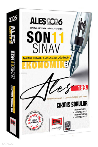Yargı Yayınları 2026 ALES Sayısal-Sözel Yetenek Son 11 Sınav Çıkmış Sorular (Ekonomik Baskı)