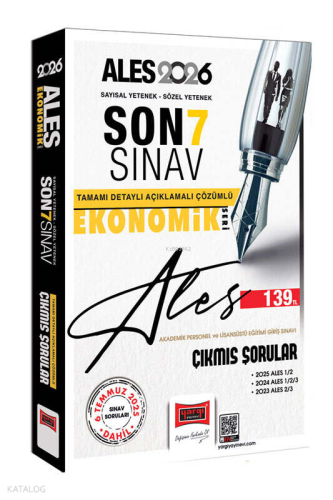 Yargı Yayınları 2026 ALES Sayısal-Sözel Yetenek Son 7 Sınav Çıkmış Sorular (Ekonomik Baskı)