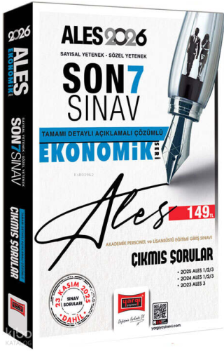 Yargı Yayınları 2026 ALES Sayısal-Sözel Yetenek Son 7 Sınav Çıkmış Sorular (Ekonomik Seri)