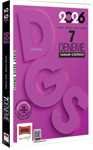 Yargı Yayınları 2026 DGS Sayısal-Sözel Yetenek Tamamı Çözümlü 7 Deneme