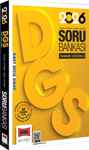 Yargı Yayınları 2026 DGS Sayısal-Sözel Yetenek Tamamı Çözümlü Soru Bankası