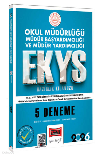 Yargı Yayınları 2026 EKYS Okul Müdürlüğü Müdür Başyardımcılığı ve Müdür Yardımcılığı 5 Deneme