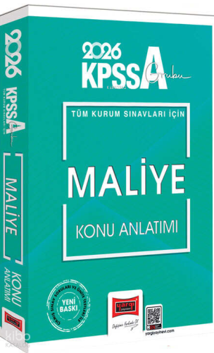 Yargı Yayınları 2026 KPSS-A Grubu Tüm Kurum Sınavları İçin Maliye Konu Anlatımı