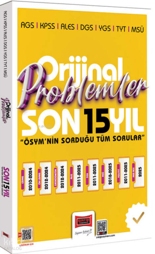 Yargı Yayınları 2026 KPSS AGS ALES DGS YGS TYT MSÜ Orijinal Problemler Son 15 Yıl Çıkmış Sorular