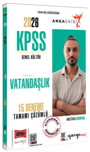 Yargı Yayınları 2026 KPSS Anka Ekibi Genel Kültür Tamamı Çözümlü Vatandaşlık 15 Deneme