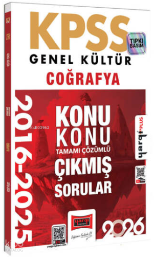 Yargı Yayınları 2026 KPSS Genel Kültür Coğrafya 2016-2026 Konu Konu Ta