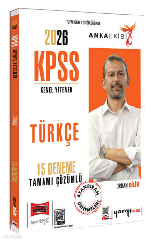 Yargı Yayınları 2026 KPSS Genel Yetenek Anka Ekibi Tamamı Çözümlü 15 Deneme