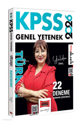 Yargı Yayınları 2026 KPSS Genel Yetenek Tamamı Çözümlü Türkçe 22 Deneme