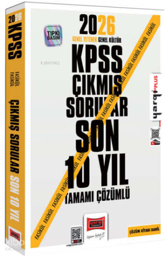 Yargı Yayınları 2026 KPSS GK-GY Tüm Dersler Tamamı Çözümlü Son 10 Yıl 