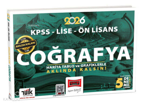 Yargı Yayınları 2026 KPSS - Lise - Ön Lisans Akılda Kalan Coğrafya Har