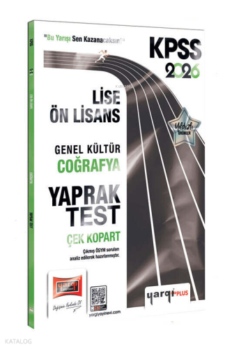 Yargı Yayınları 2026 KPSS Lise-Ön Lisans Genel Kültür Coğrafya Çek Kop