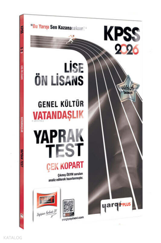 Yargı Yayınları 2026 KPSS Lise-Ön Lisans Genel Kültür Vatandaşlık Çek 
