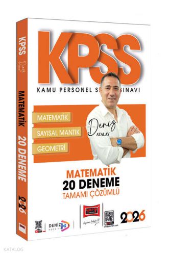 Yargı Yayınları 2026 KPSS Tamamı Çözümlü Matematik 20 Deneme