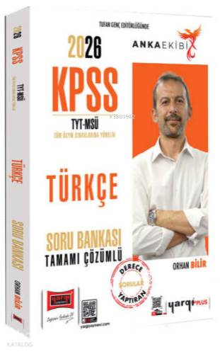 Yargı Yayınları 2026 KPSS TYT MSÜ Anka Ekibi Tamamı Çözümlü Türkçe Soru Bankası
