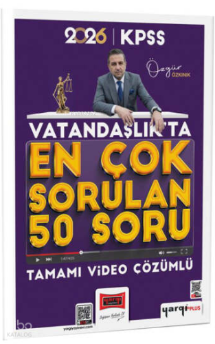 Yargı Yayınları 2026 KPSS Vatandaşlıkta En Çok Sorulan 50 Soru