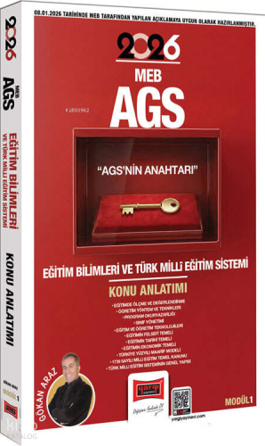 Yargı Yayınları 2026 MEB-AGS Anahtarı Eğitim Bilimleri ve Türk Milli E