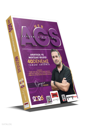 Yargı Yayınları 2026 MEB-AGS Anayasa ve Mevzuat Bilgisi Tamamı Çözümlü 40 Deneme