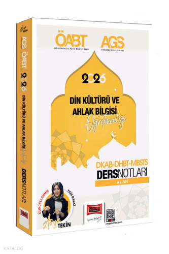 Yargı Yayınları 2026 MEB-AGS DKAB-DHBT-MBSTS Din Kültürü ve Ahlak Bilgisi Öğretmenliği Video Ders Notları