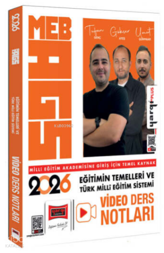 Yargı Yayınları 2026 MEB-AGS Eğitimin Temelleri ve Türk Milli Eğitim Sistemi Video Ders Notları