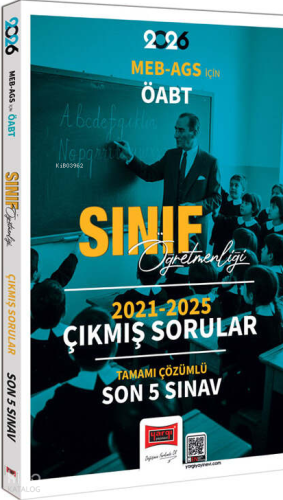 Yargı Yayınları 2026 MEB - AGS İçin ÖABT Sınıf Öğretmenliği 2021-2025 Tamamı Çözümlü Son 5 Sınav Çıkmış Sorular