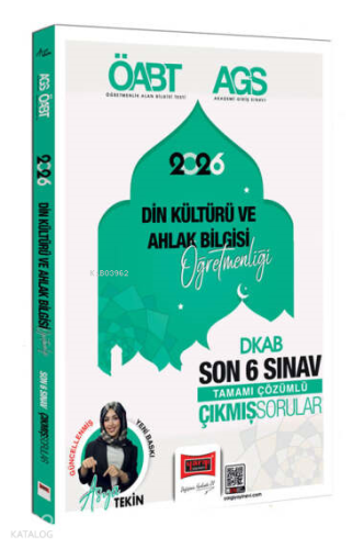 Yargı Yayınları 2026 MEB-AGS ÖABT Din Kültürü ve Ahlak Bilgisi Öğretmenliği Son 6 Sınav Çıkmış Sorular