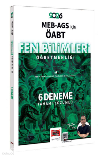 Yargı Yayınları 2026 MEB-AGS ÖABT Fen Bilimleri Öğretmenliği 2020-2025
