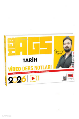 Yargı Yayınları 2026 MEB-AGS Öğretmen Adayları İçin Tarih Video Ders Notları