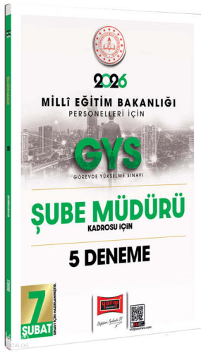 Yargı Yayınları 2026 MEB Personelleri İçin GYS Şube Müdürü Kadrosu İçin 5 Deneme