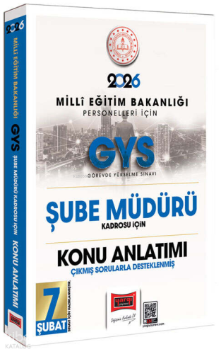 Yargı Yayınları 2026 MEB Personelleri İçin GYS Şube Müdürü Kadrosu İçin Çıkmış Sorularla Desteklenmiş Konu Anlatımı
