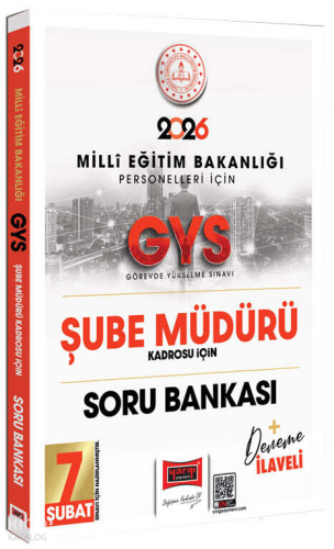 Yargı Yayınları 2026 MEB Personelleri İçin GYS Şube Müdürü Kadrosu İçin Deneme İlaveli Soru Bankası